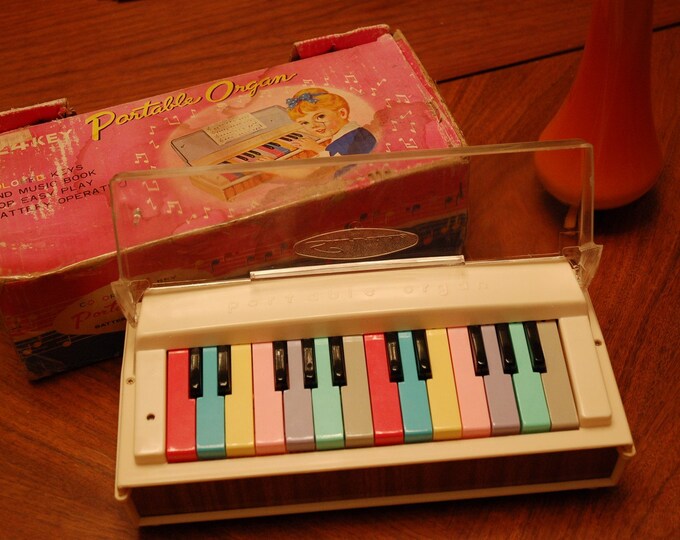 Vintage Portable Music Air Organ Battery Powered Etsy