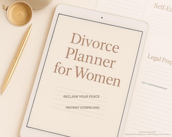 Divorce Planner for Women | Narcissist Recovery Workbook | Digital Legal Organizer & Empowerment Journal
