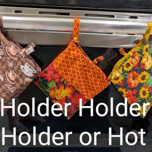 Pot Holder Holder and Hot Pad Or Pot Holder