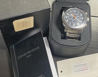 EMPORIO ARMANI 2005-2006 WATCH Men AR5815 Black Ea Italy Italy - Etsy