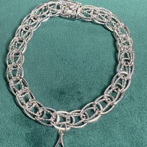 Charme (pendentif) Pour Bracelet En Argent Sterling 925 - Forme De Petite Cloche De Table (ringing Bell) - Vintage, 2,3g, 2,5cm - Bon état, Fabriqué En France