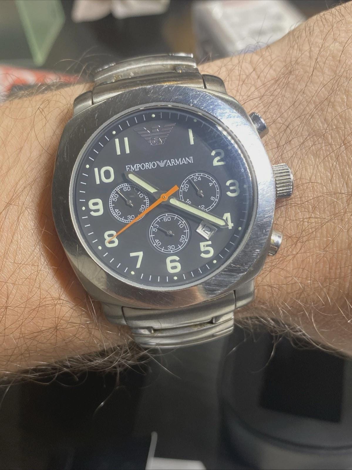 EMPORIO ARMANI 2005-2006 WATCH Men AR5815 Black Ea Italy Italy - Etsy