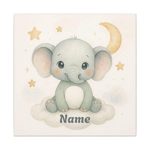 Elephant Nursery Art Print: Whimsical Baby Room Decor