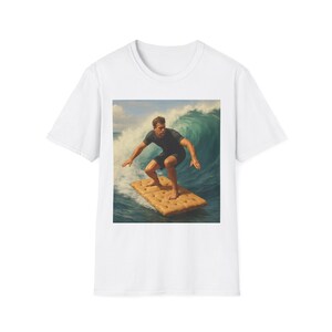 Surfer Softstyle T-Shirt, Beach Graphic Tee, Summer Ocean Apparel, Surfing Gift, Unisex Top