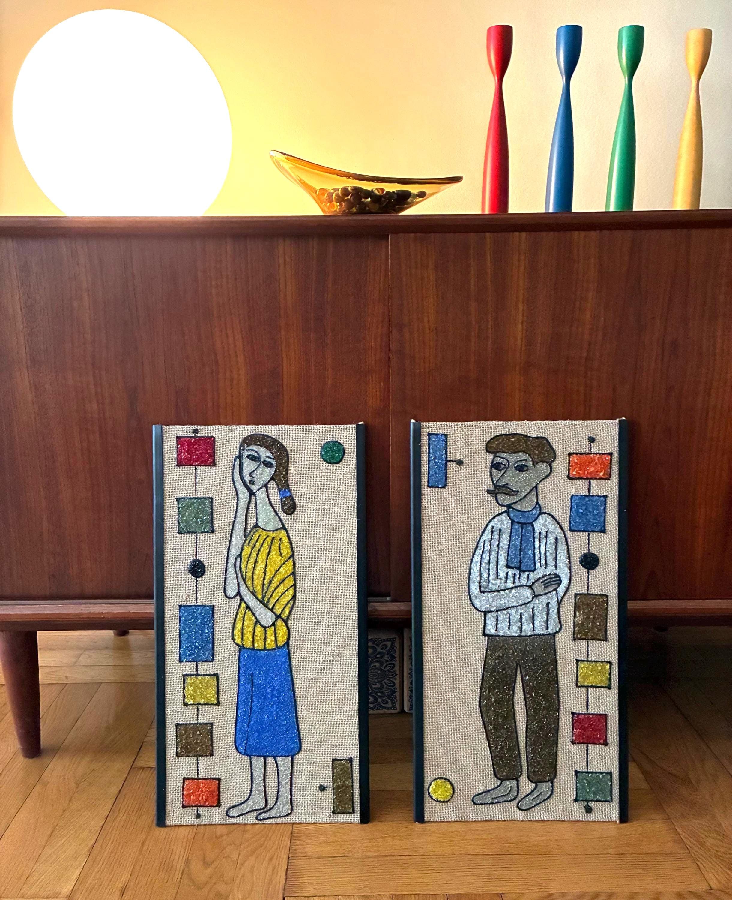 Vintage Gravel Art - Etsy