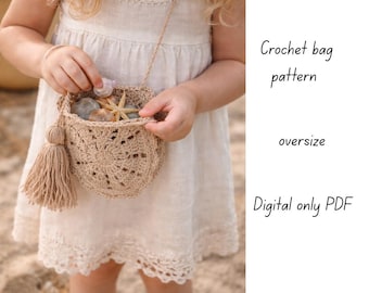 Kids Mini Crochet Bag Pattern PDF | Boho Crossbody Bag for Children |Handmade GiftGirls