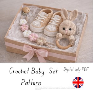 Patrón de crochet para regalo de bebé (PDF)