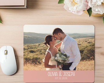 Personalized Photo Mouse Pad /  Custom Desk Accessory / Custom Mouse Pad /  Mouse Pad for desk / Wedding  gift /  Graduation Gift