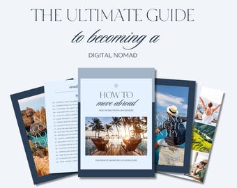 Remote Work Relocation Guide PDF | How to Move Abroad & Work From Anywhere | Digital Nomad Moving Abroad Planner
