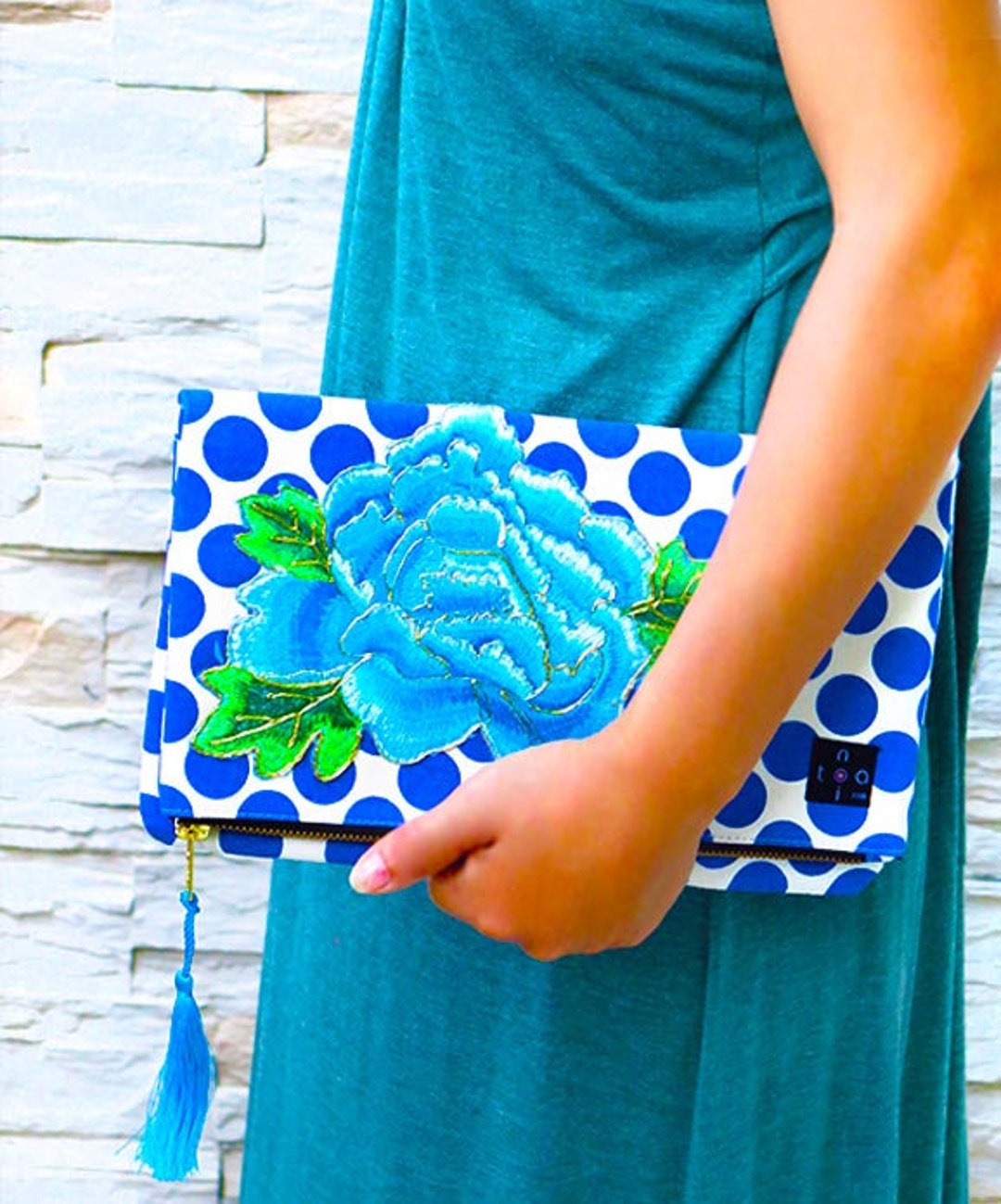 Canvas Clutch Bag Shoulder Strap Clutch Etsy