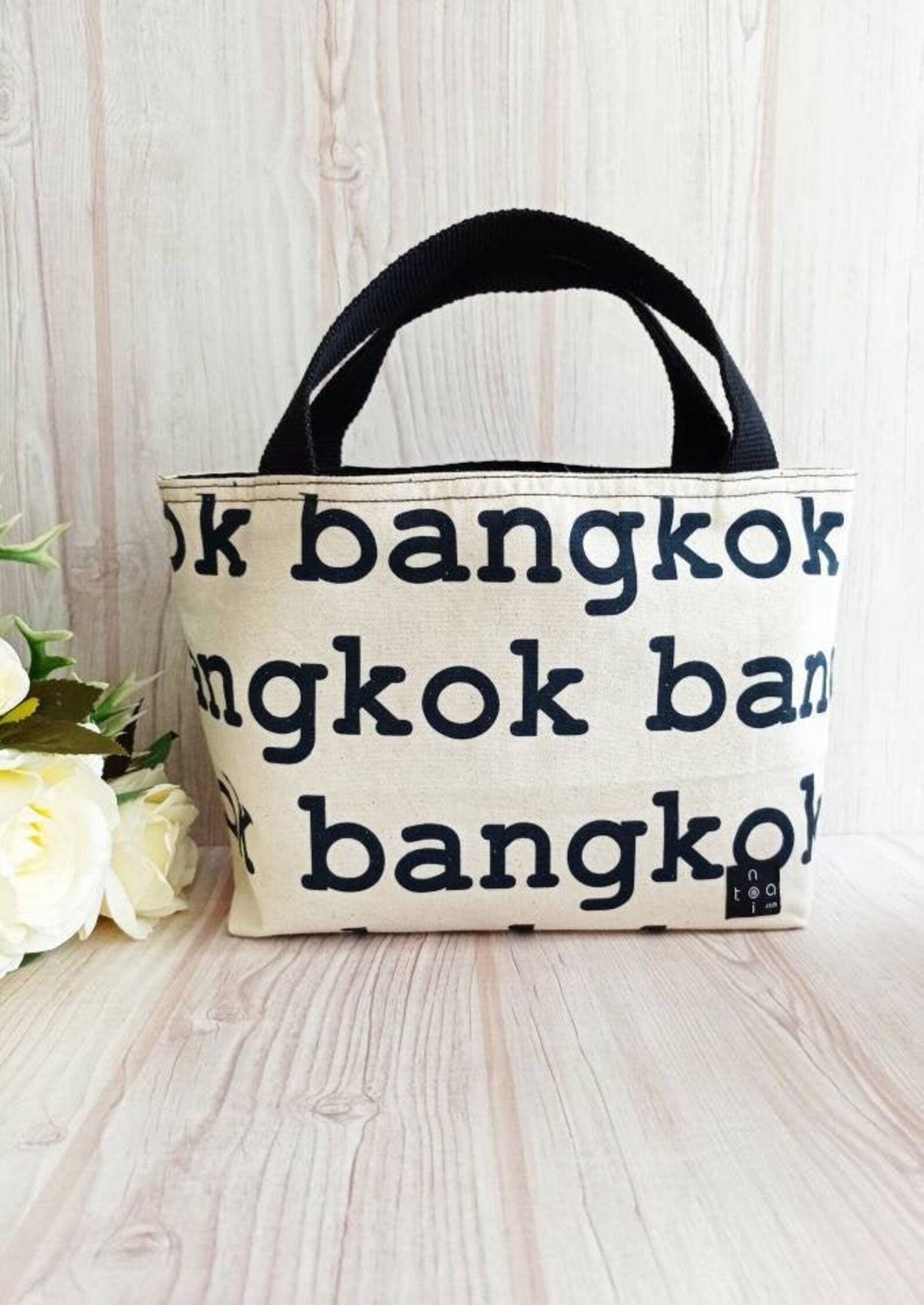 Bangkok tote Canvas tote ecru canvas bag Bangkok bag tote Etsy