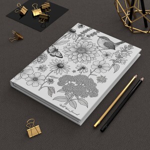 Wild Floral Hardcover Journal