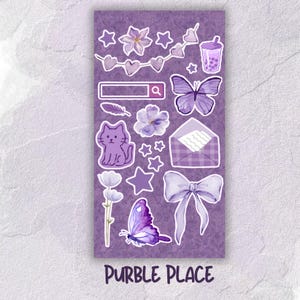 Purble Place 4x6 Sticker Sheet