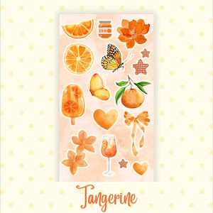 Tangerine 4x6 Sticker Sheet