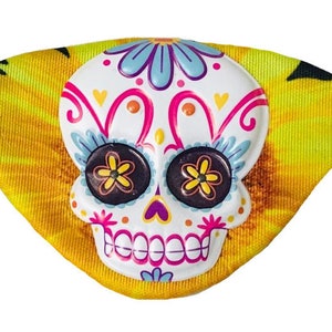 Eye Patch Sugar Skull Dia De Los Muertos Bright Day Dead Fashion Eyepatch