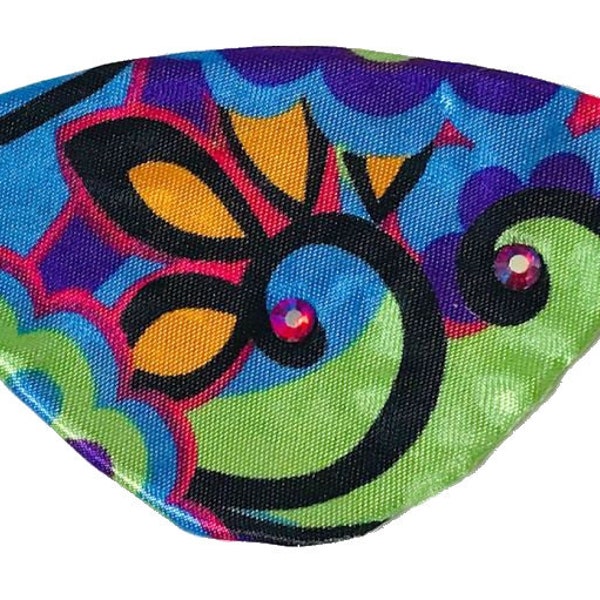 Eye Patch Far Out Psychedelic Groovy Jeweled Bright Cosplay Fashion Fantasy Pirate