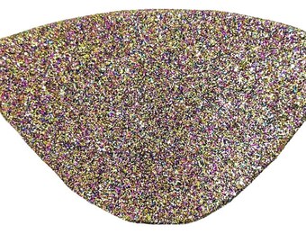 Eye Patch Glitter Rainbow Shimmery Gold Pink Multi Color Vinyl Fashion Pirate Fantasy Chic