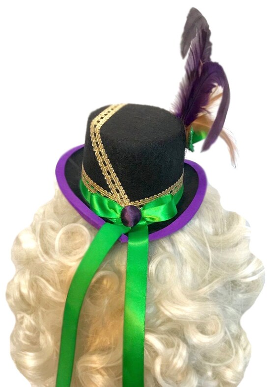 Mini Top Hat Mardi Gras Flair Victorian Steampunk Tea Party  display picture 3