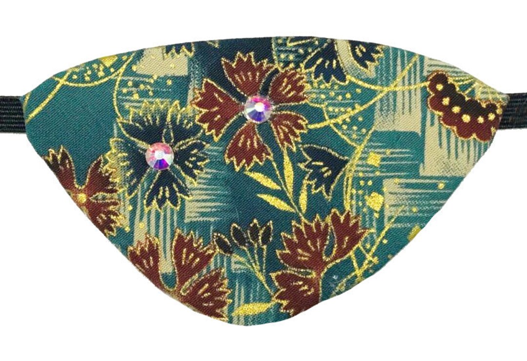 Eye Patch Japanese Garden Teal Blue Gold Red Green Romantic Etsy