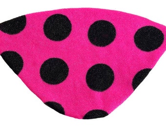 Polka Dot Eye Patch Hot Pink Neon Wild Bright Fashion Pirate Fantasy