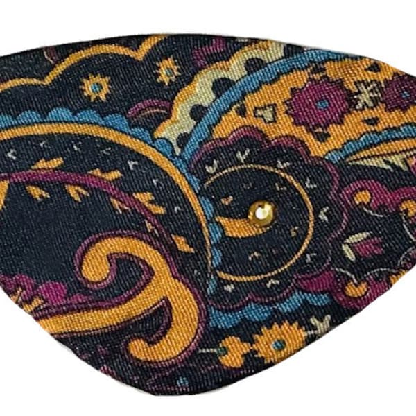 Eye Patch Jeweled Bohemian Paisley Gold Black Blue Cosplay Fashion Fantasy Pirate