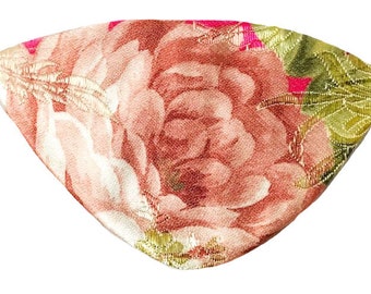 Floral Eye Patch Hot Pink Rose Flowers Fashion Eyepatch Chic Silk Peach Green