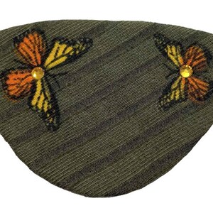 Eye Patch Monarch Butterfly Olive Green Orange Yellow Fantasy Fashion Eyepatch F