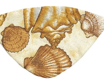 Eye Patch Seashells Ocean Sea Nautical Tan Neutral Fashion Pirate Fantasy Mermaid
