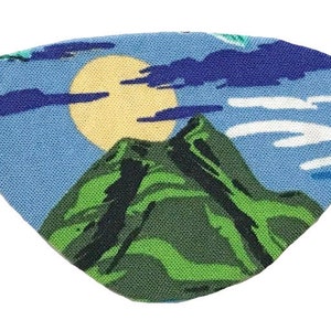 Blue Eye Patch Hawaiian Island Tropical Beach Fashion Floral Volcano Ocean