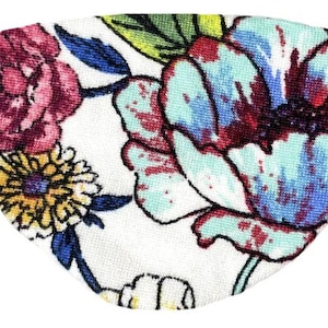 Floral Eye Patch Summer Brilliance Bright White Colorful Fashion Chic Eyepatch