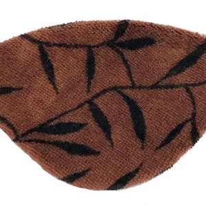 Brown Eye Patch Velvet Leaves Neutral Nature Natural Tones Bamboo Woodland Steampunk Pirate Fantasy Fashion Eyepatch Fae