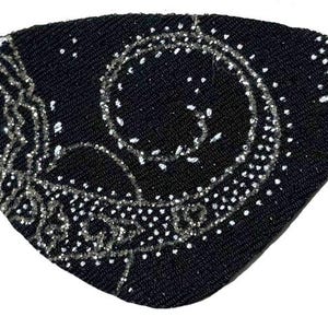 Augenklappe schwarz silber weiß Galaxy Swirling Glamour Fashion funkelnd schimmernd