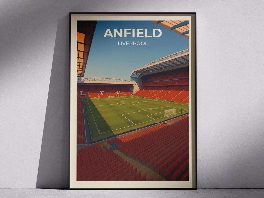 Liverpool Stadium Print | Anfield Stadium | Football Stadium Prints ...
