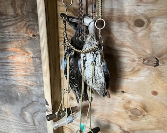 Sciurus Duck & Goose Game Carrier, fatto a mano negli Stati Uniti - Cordino per richiamo per uccelli acquatici in paracord multicolore e resistente