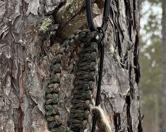 Marsupio da caccia Black Pin Sciurus - Marsupio da caccia in paracord fatto a mano per scoiattoli