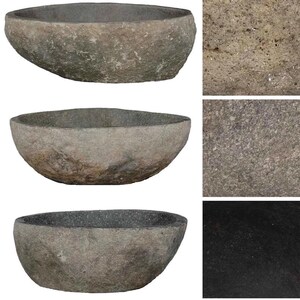 Unique Natural River Stone Wash Basin • Vessel Sink • Rustic Bathroom Sink • Vanity Basin • Modern Countertop Basin • Oval Stone Spa Bowl bild 11
