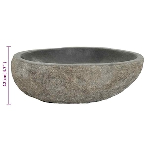 Unique Natural River Stone Wash Basin • Vessel Sink • Rustic Bathroom Sink • Vanity Basin • Modern Countertop Basin • Oval Stone Spa Bowl bild 16