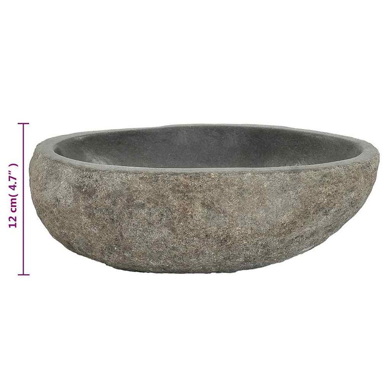 Unique Natural River Stone Wash Basin • Vessel Sink • Rustic Bathroom Sink • Vanity Basin • Modern Countertop Basin • Oval Stone Spa Bowl bild 16
