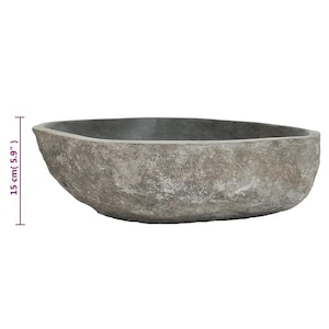 Unique Natural River Stone Wash Basin • Vessel Sink • Rustic Bathroom Sink • Vanity Basin • Modern Countertop Basin • Oval Stone Spa Bowl bild 12