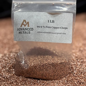 Copper Granules - #1 Chops, 99.9% Pure