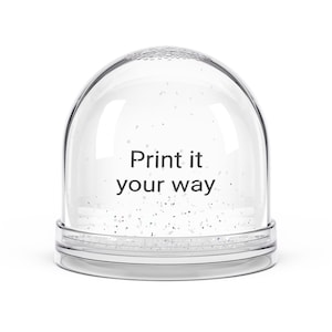 Customizable Snow Globe: Personalized Keepsake, Holiday Home Decor