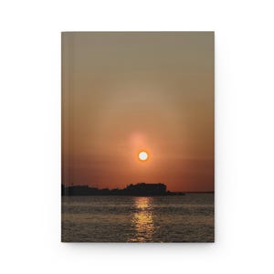 Sunset Serenity Hardcover Journal: Vibrant Matte Finish, Perforated Pages