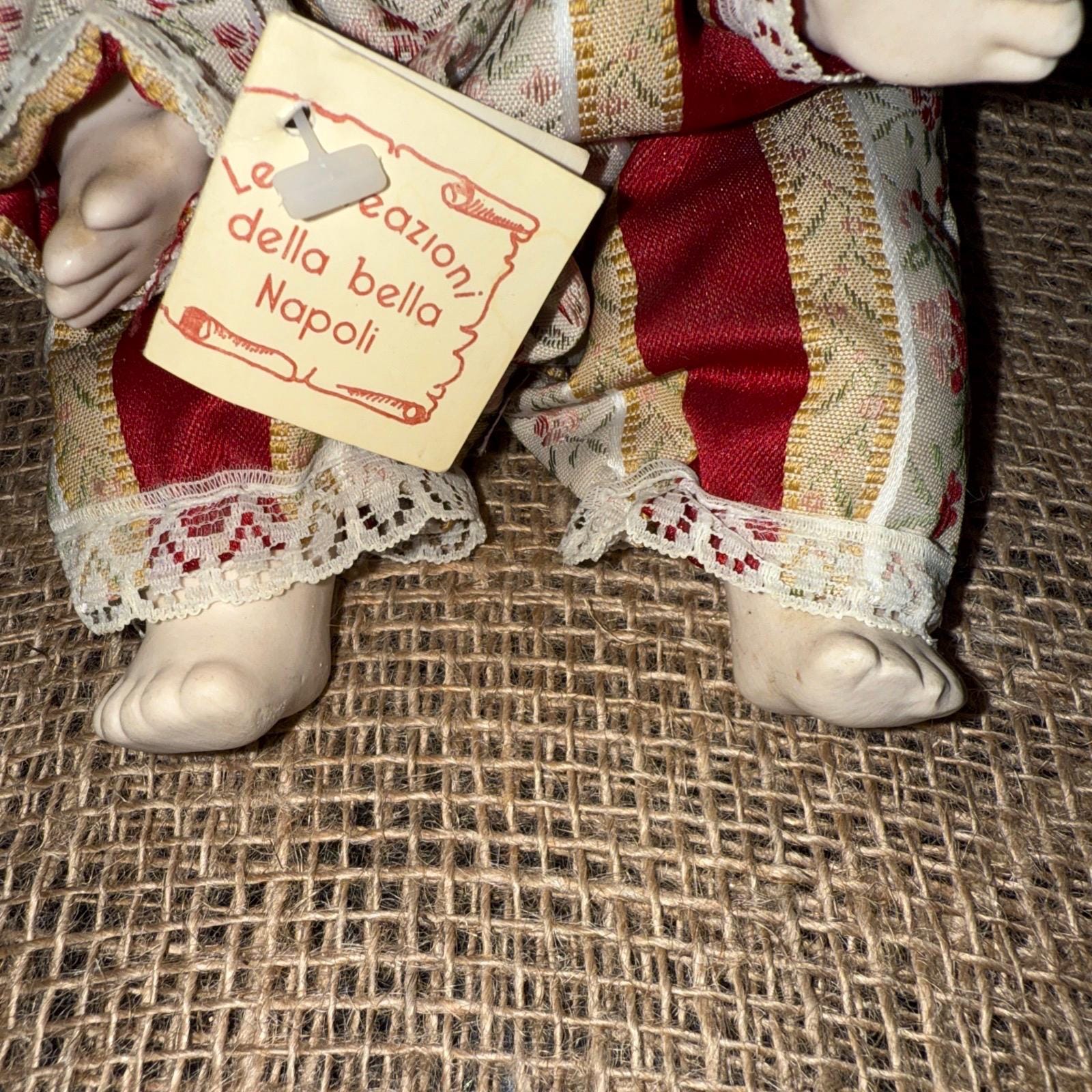 ヴィンテージ イタリア製 カポディモンテ ピエロ 陶器人形 タグ/COA