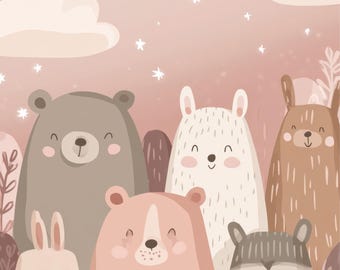 Cute Forest Animals Nursery Wall Art(Printable Sizes)