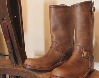 Size 12D Vintage 70s 80s Chippewa Engineer Steel Toed Work