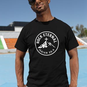 The Rock Eternal | Isaiah 26:4 | T-Shirt | Live the Verse | all4HIM