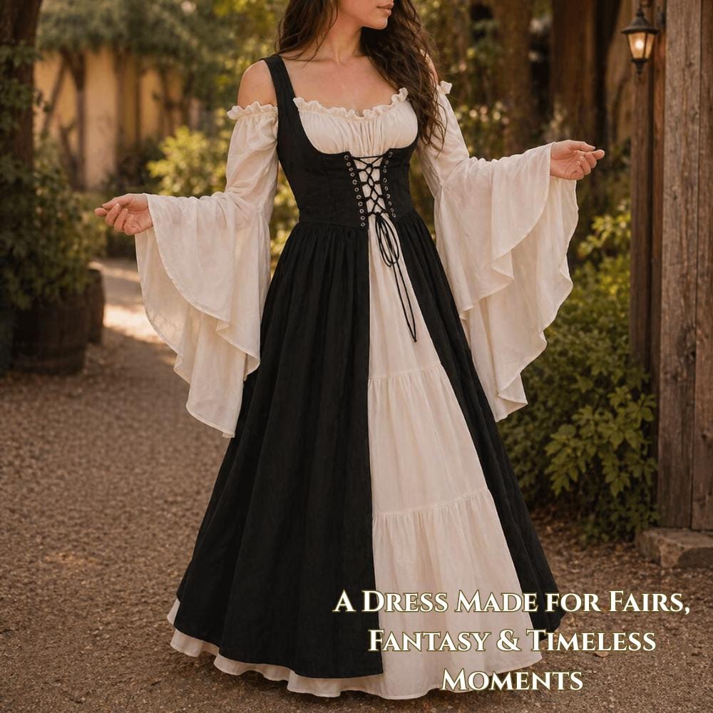 embroidered renaissance dress cotton linen under $100 LINEN LILY EMBROIDERY MAXI DRESS main image 0