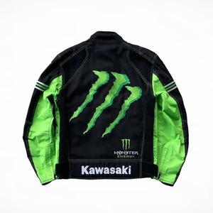 Lightweight Motorbike Jacket for Men | Kawasaki Inspired Mesh Biker Jacket | Breathable Summer Riding Gear | Racing Style Moto Jacket Gift