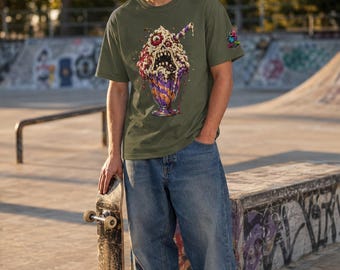 Melting Monster Sundae T-Shirt | Horror Ice Cream Graphic Tee
