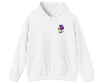 Neon Skull Drip Hoodie | Colorful Paint Splatter Skull Sweatshirt